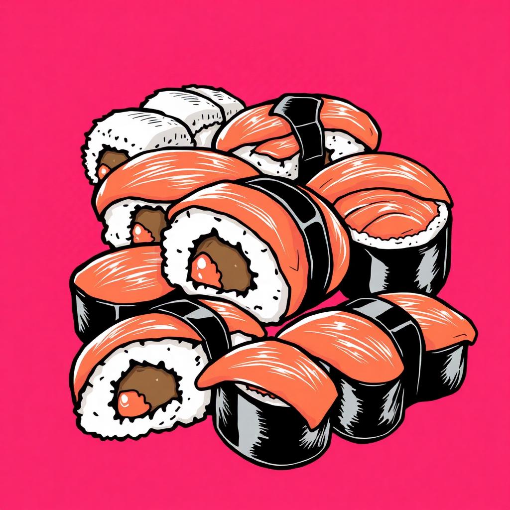 Sushi saumon
